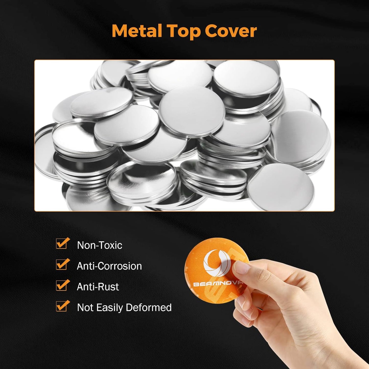 100 piezas de botones metálicos para imanes de nevera 32 y 58 mm