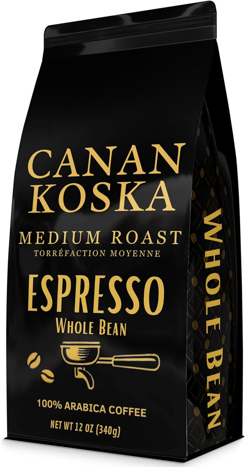 Café expreso de grano entero Canan Koska arábica tostado medio