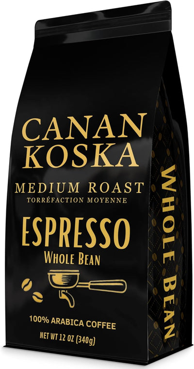 Café expreso de grano entero Canan Koska arábica tostado medio
