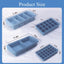 Set moldes silicona congelador 1 y 2 cucharadas tazas con tapas