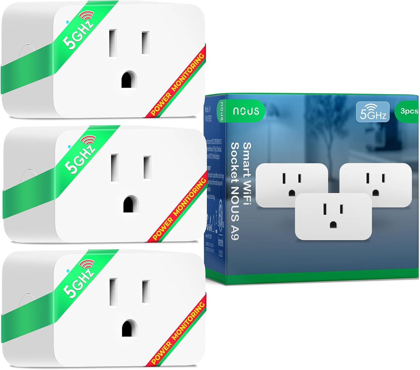 Enchufe Inteligente Wi-Fi 15A con Monitoreo Energía