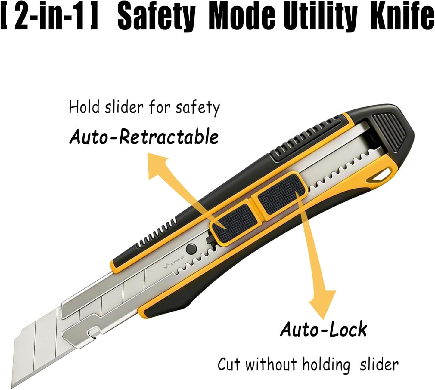 Cuchillo utilitario 2en1 con 4 cuchillas