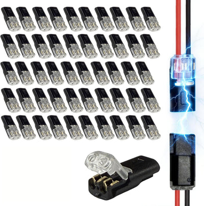 Conector doble cable con hebilla bloqueo 50