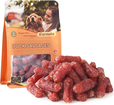 Golosinas suaves para perros con salchicha de pato sin granos