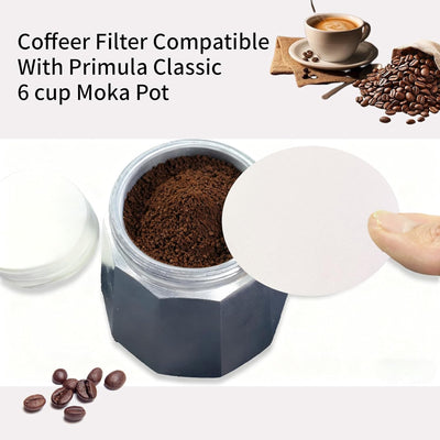 Filtros café comp Primula Moka Pot 6 tazas 200uds