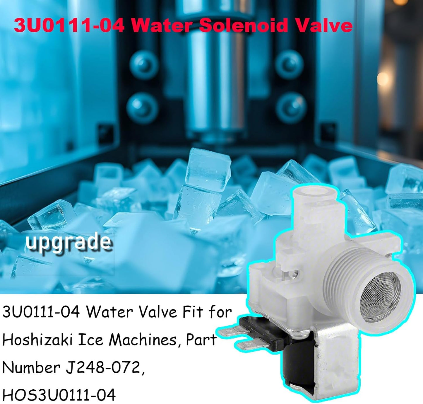 Válvula agua reemplazo Hoshizaki 3U0111-04