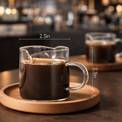 Set 2 Tazas Café Expreso 4oz Doble Boquilla Lavavajillas