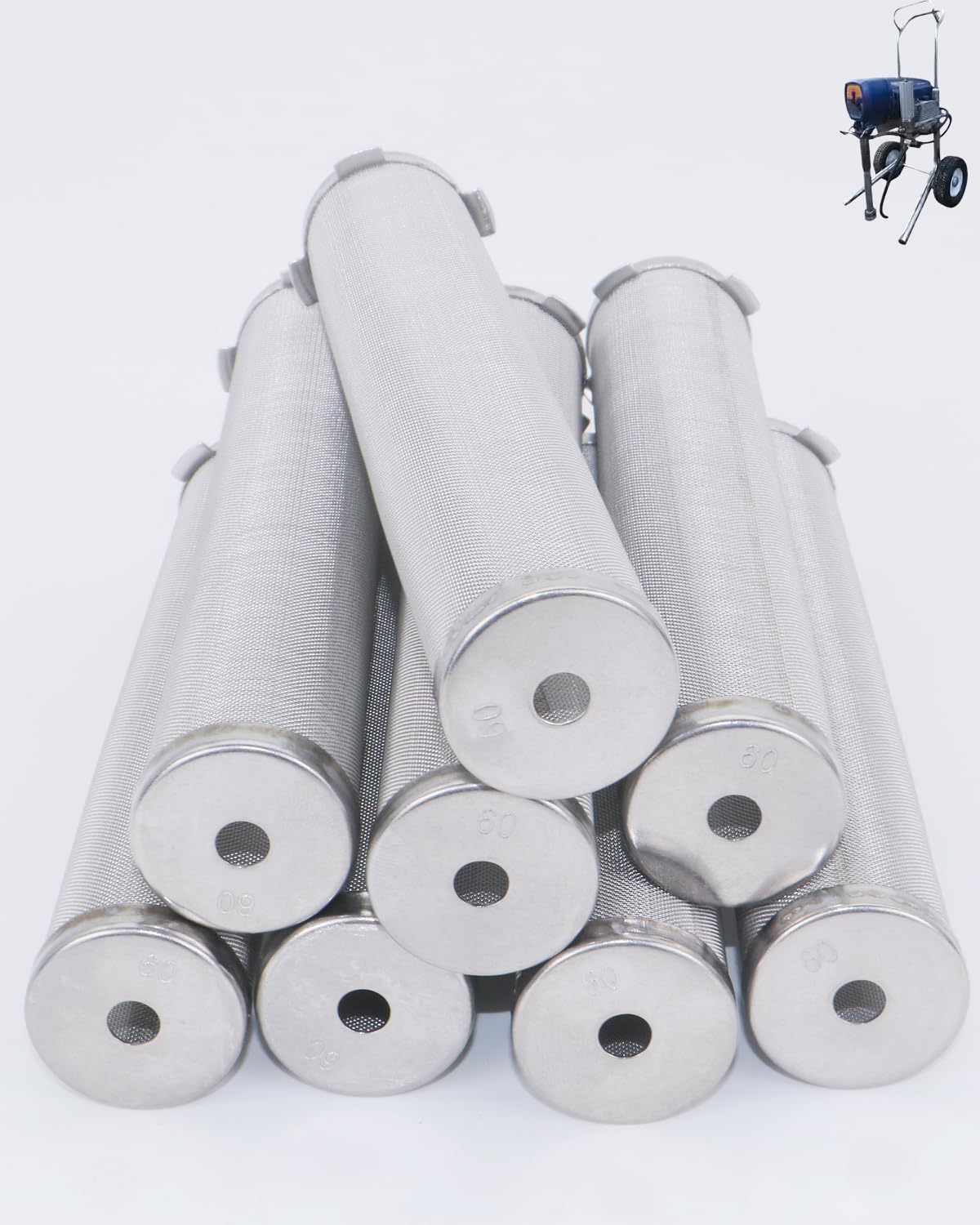 Filtro colector malla sin aire pack 8 comp Graco