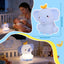 Luz Nocturna Elefante Silicón Recargable Temporizador