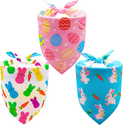 Bandanas Pascua perros 3uds reversibles 6 patrones