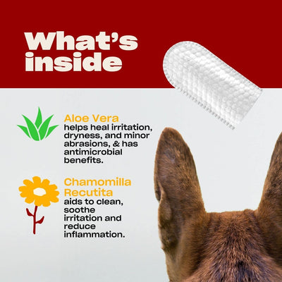 Toallitas limpiadoras orejas perros con aloe 50 pzas