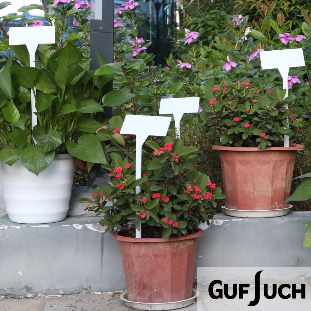 50 Etiquetas Plástico Impermeables para Plantas Jardín