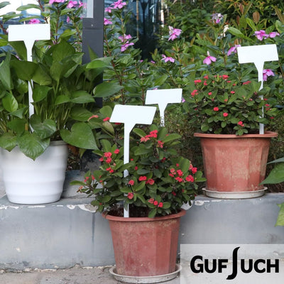 50 Etiquetas Plástico Impermeables para Plantas Jardín