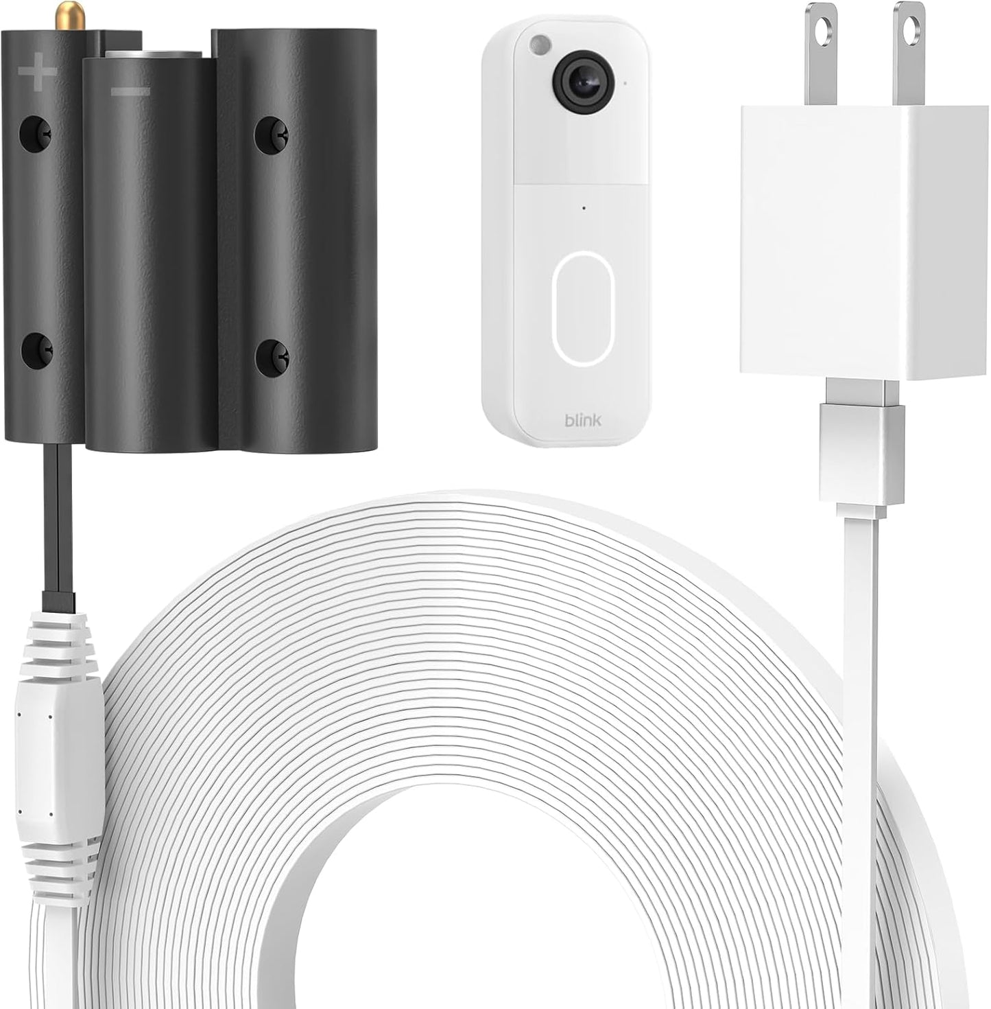 Cable alimentación adaptador timbre Blink 16.4pies