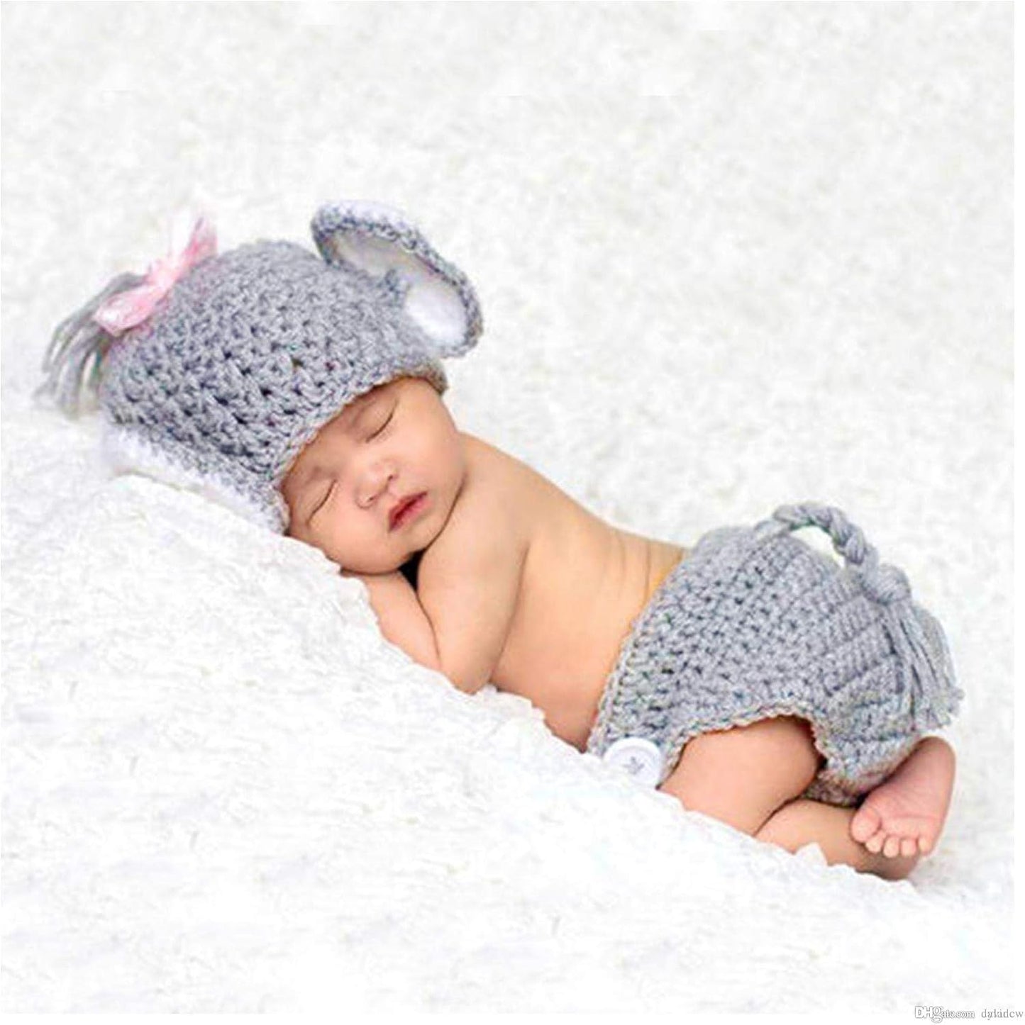 Disfraz tejido a crochet para bebé recién nacido