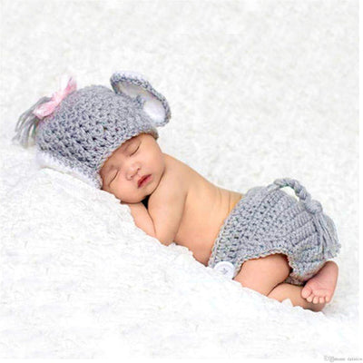 Disfraz tejido a crochet para bebé recién nacido