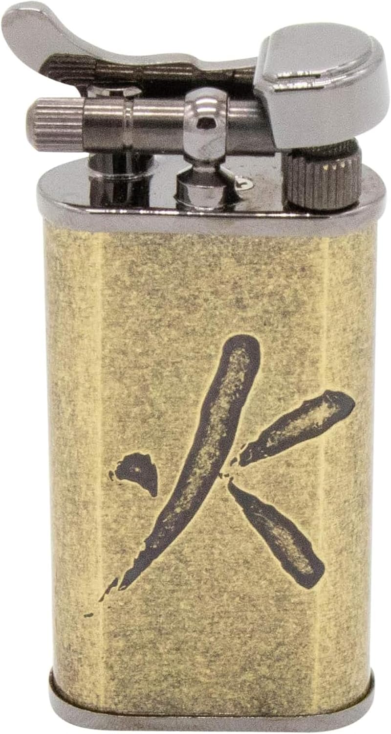 Encendedor japonés doble llama recargable ajustable viaje
