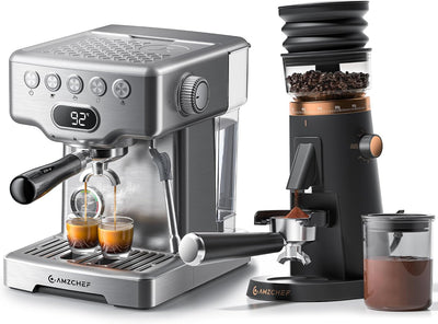 Máquina Espresso con Molinillo Dosis Única PID 2.283pulg