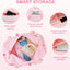Bolsa baile niña con compartimento zapatos rosado