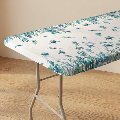Mantel ajustable de verano 72 x 30 pulgadas diseño marino lavable