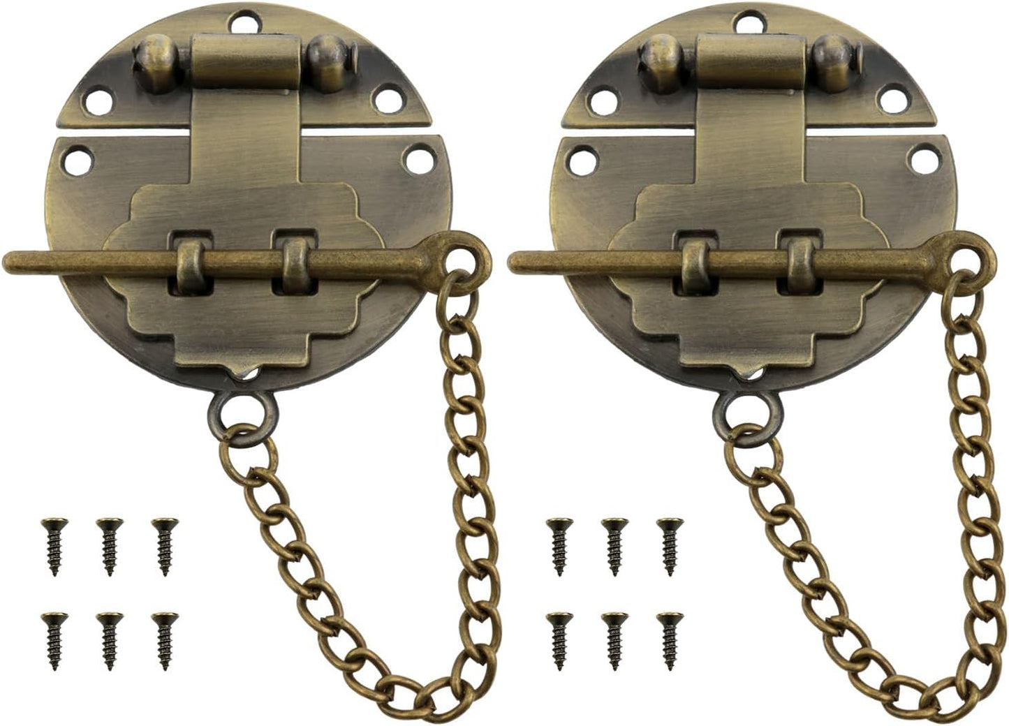 2 Cerraduras Hebilla Bronce Estilo Retro para Cajas