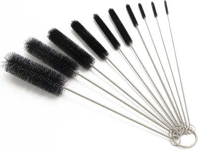 10 Cepillos Limpieza Tubos 8.2pulg Nylon Fregadero Drenaje