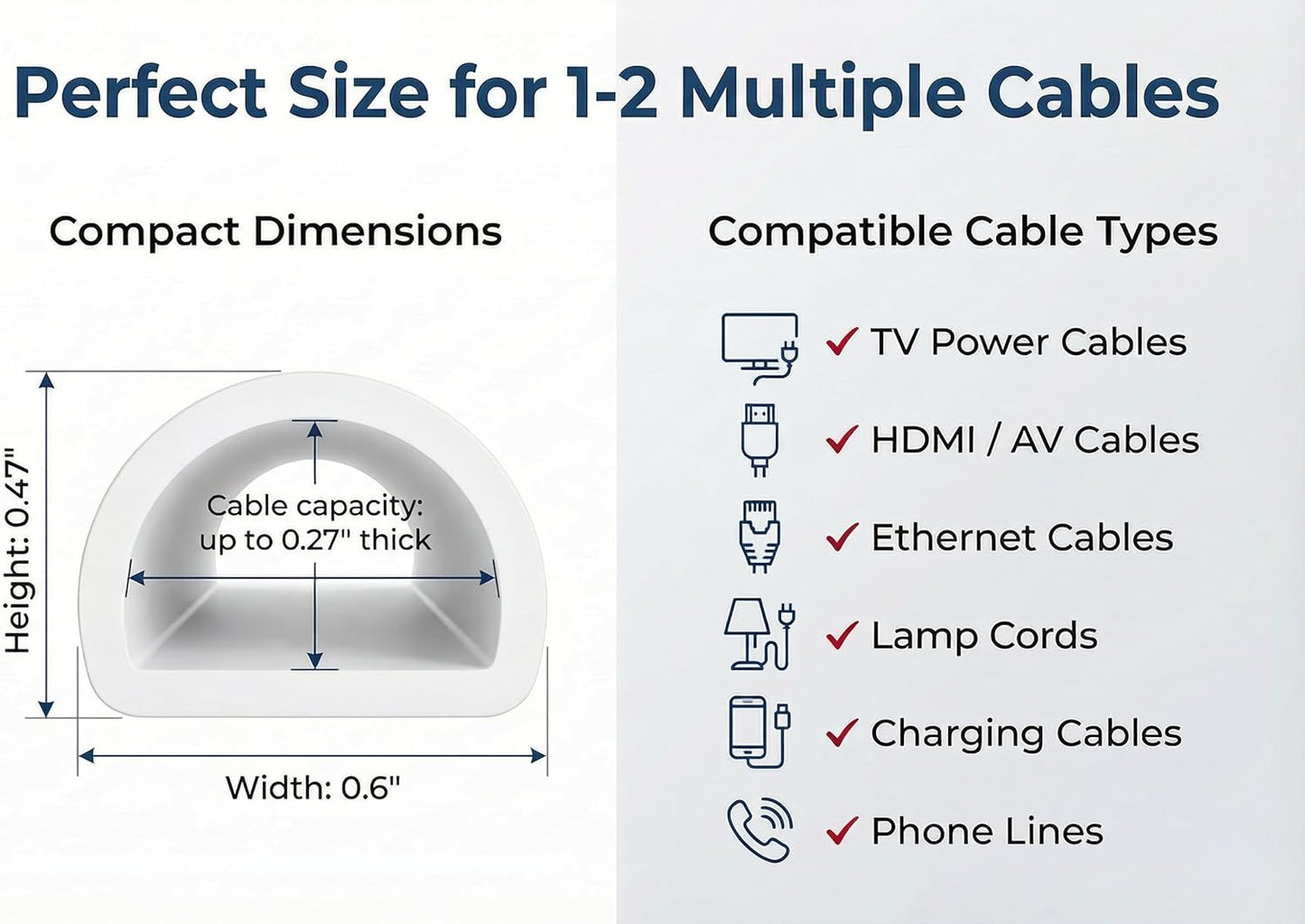Cubierta cable silicona autoadhesiva 39pulg blanca
