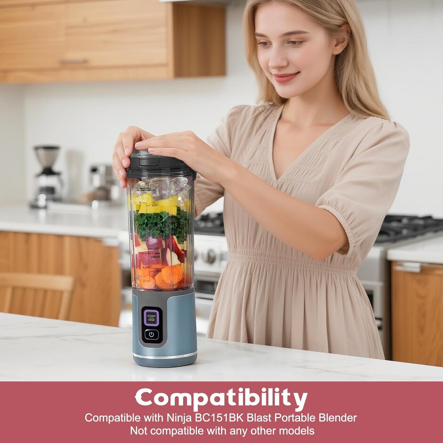 Accesorios compatibles con Ninja Blast 18oz tapa abatible