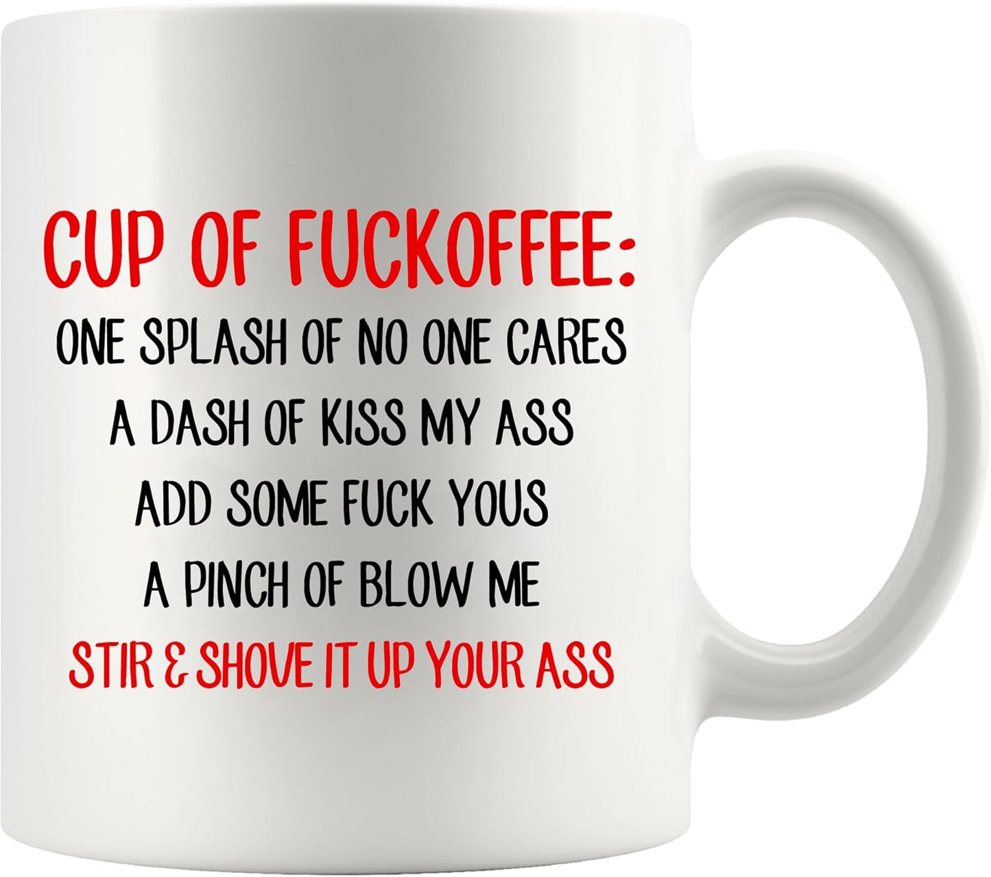 Taza de cerámica Fuck Off regalos sarcásticos para compañeros de trabajo