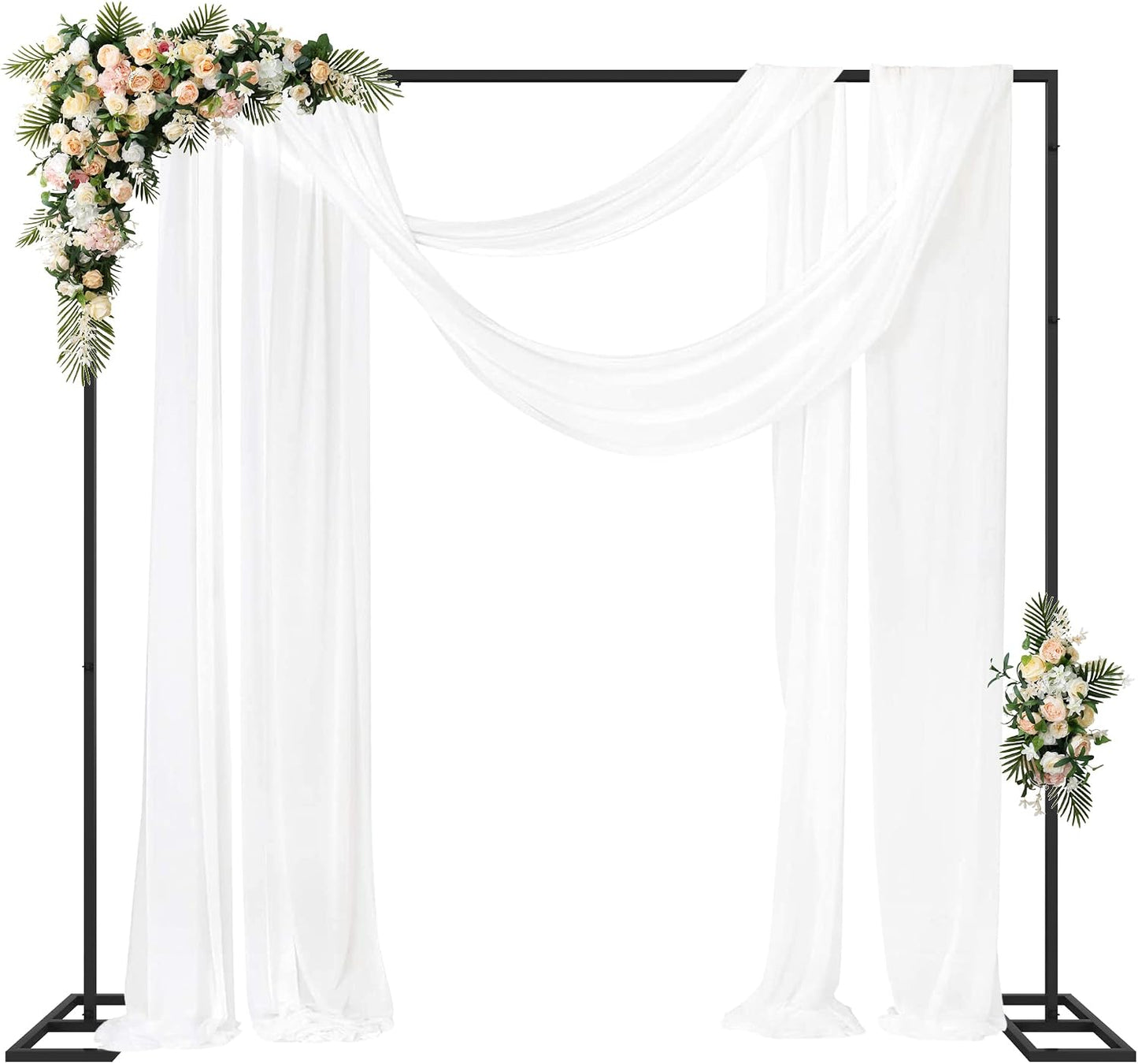 Soporte telón 8x8ft base ajustable negro para fiestas