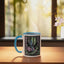 Taza de cerámica con diseño de caracol Knight Riding