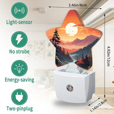 Luz Nocturna Sensor Amanecer Atardecer 0.5W Dormitorio