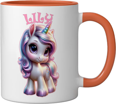Taza cerámica para niña con diseño unicornio Lily