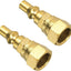 Accesorio desconexión LP 1/4x3/8 pulg conexiones rápida RV
