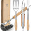 Set 4 Utensilios Barbacoa Acero Inox
