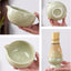 Juego de 9 batidores de matcha con cuenco de cerámica y cucharas de bambú