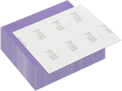 20 Pzas Papel Lija Alúmina 180 Grano 4.5x5.5pulg
