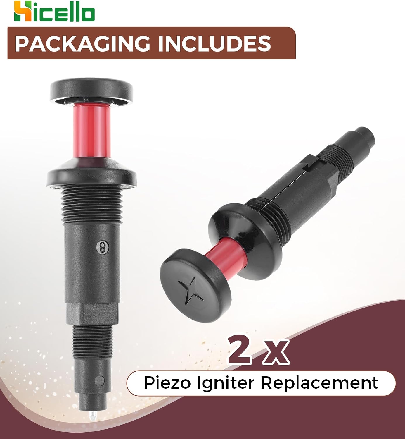 2 Encendedores Piezoeléctricos Universal Botón Pulsador