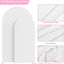 2 Pzas Fundas Elastano Arco Boda 7.2x6ft Redondo Blanco