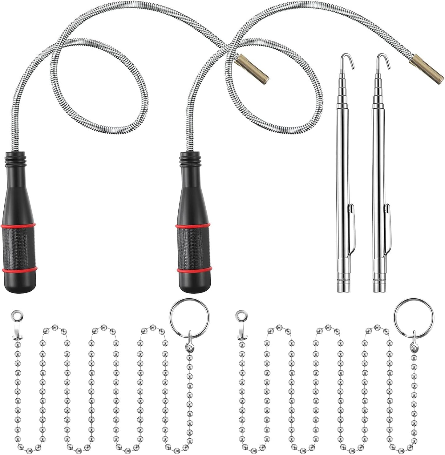 Pack 2 herramientas magnéticas recogida fideos cadena pescado
