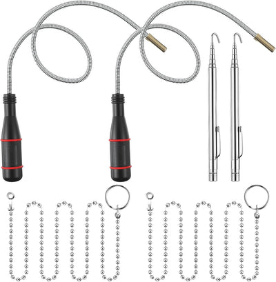 Pack 2 herramientas magnéticas recogida fideos cadena pescado