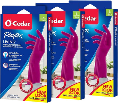 Guantes hule reutilizables PLAYTEX Living grandes pack 3