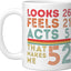 Taza Cerámica Cumpleaños 52 Años Blanco