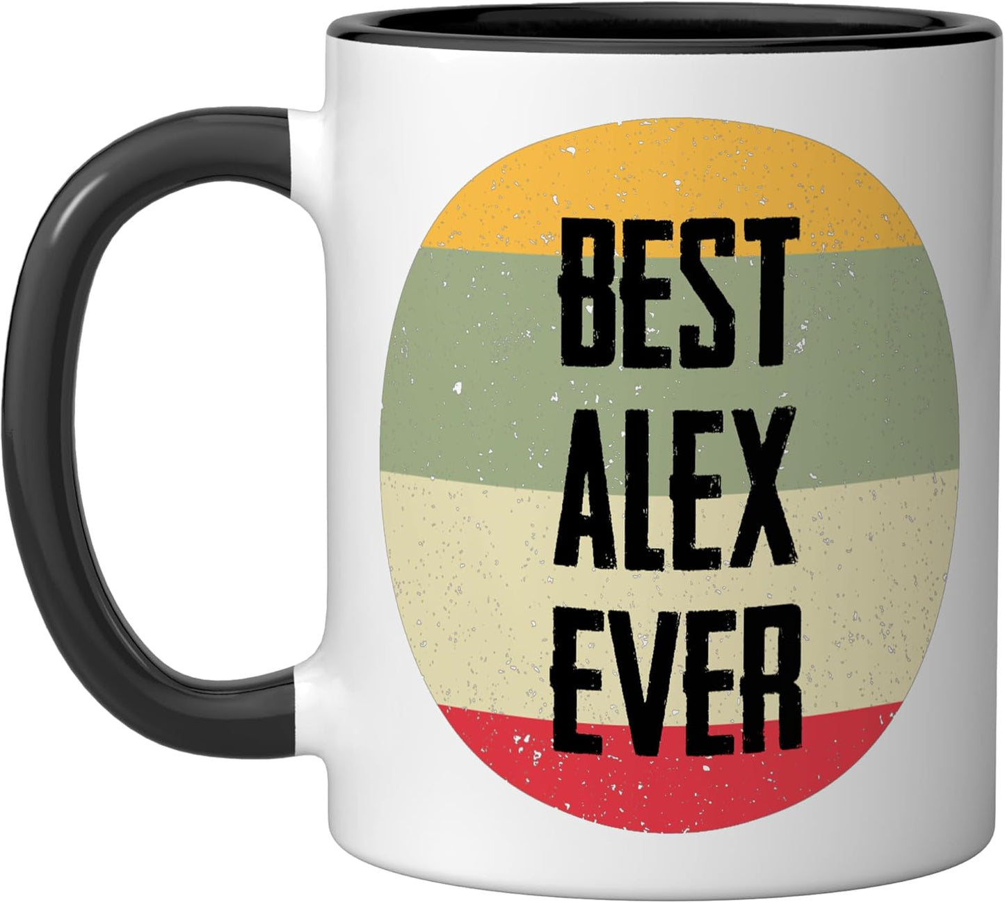 Taza Cerámica Alex Ever Negro/Blanco