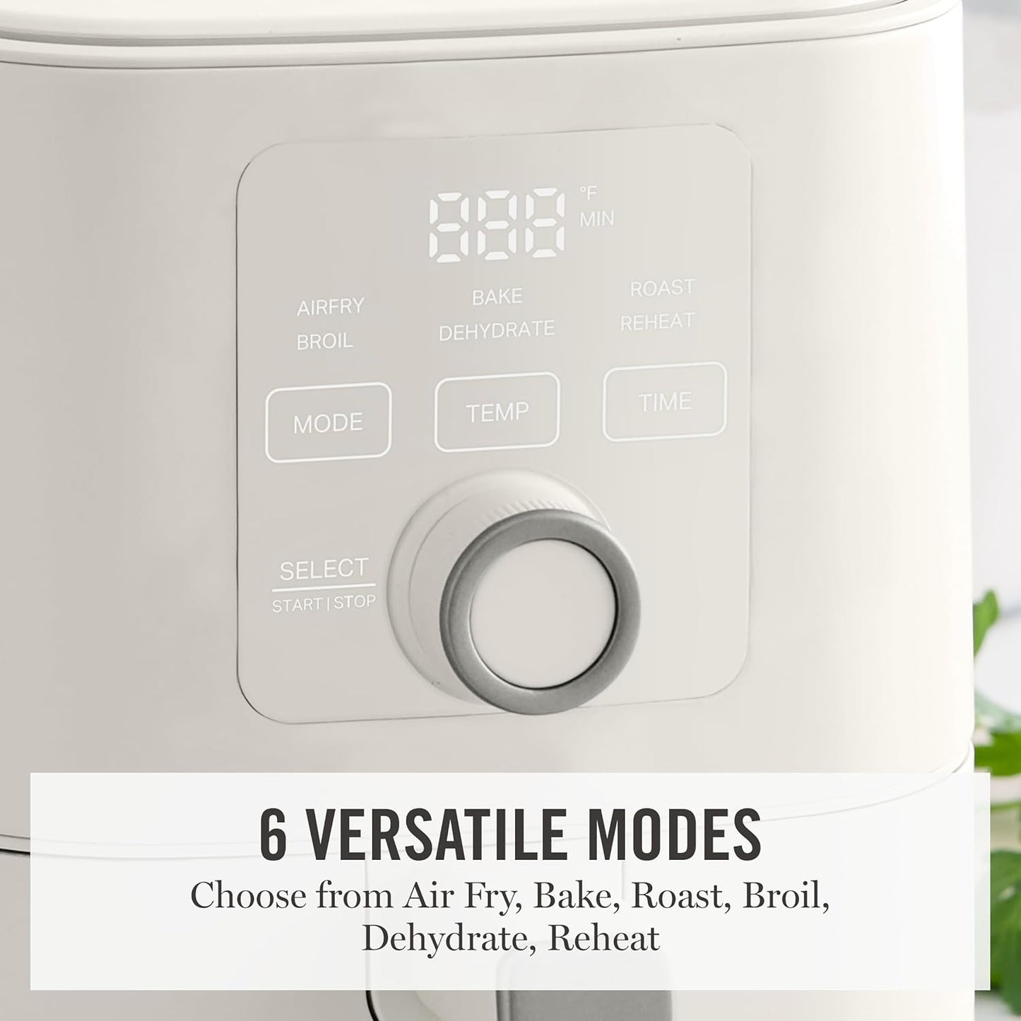 Freidora aire 6qt cesta antiadherente tactil digital