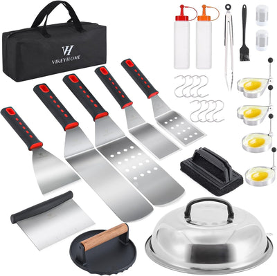 Kit 28 accesorios parrilla plana Blackstone con espátula y cubierta