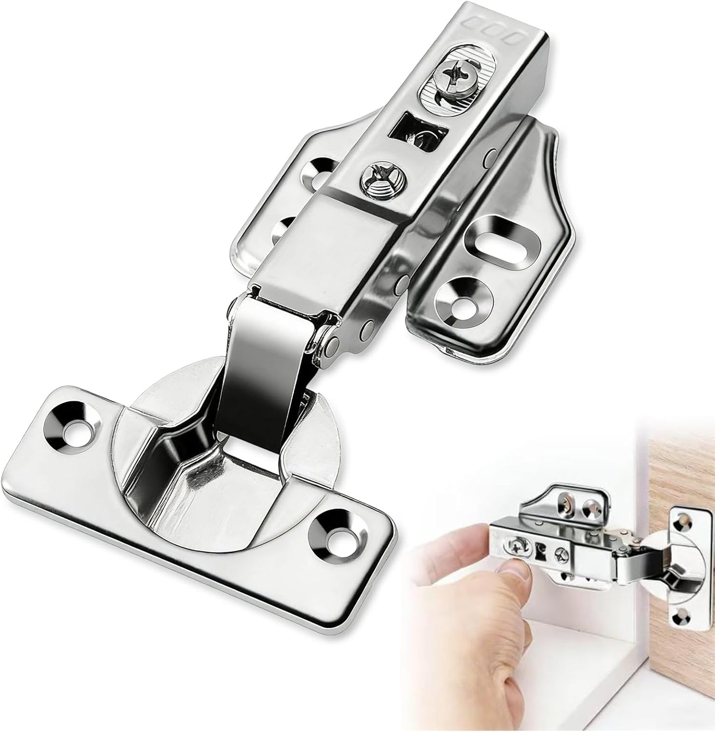 5 Pzas Bisagras Cierre Suave Cocina Ajustables