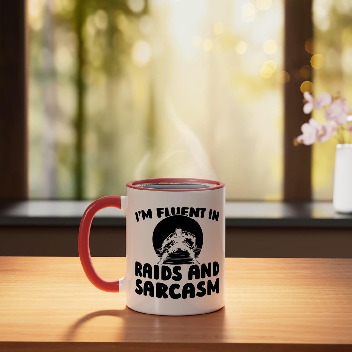 Taza Cerámica Juego Kabaddi Rojo/Blanco