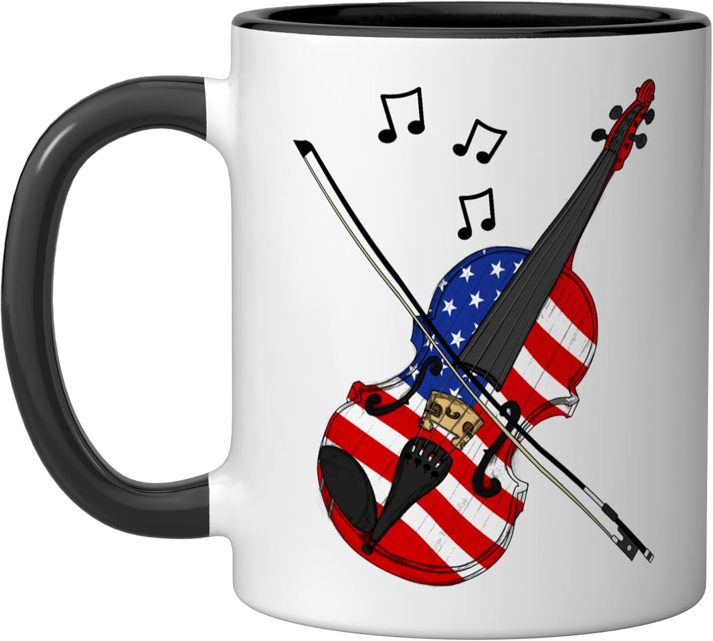 Taza cerámica bandera estadounidense 4 de julio independencia día