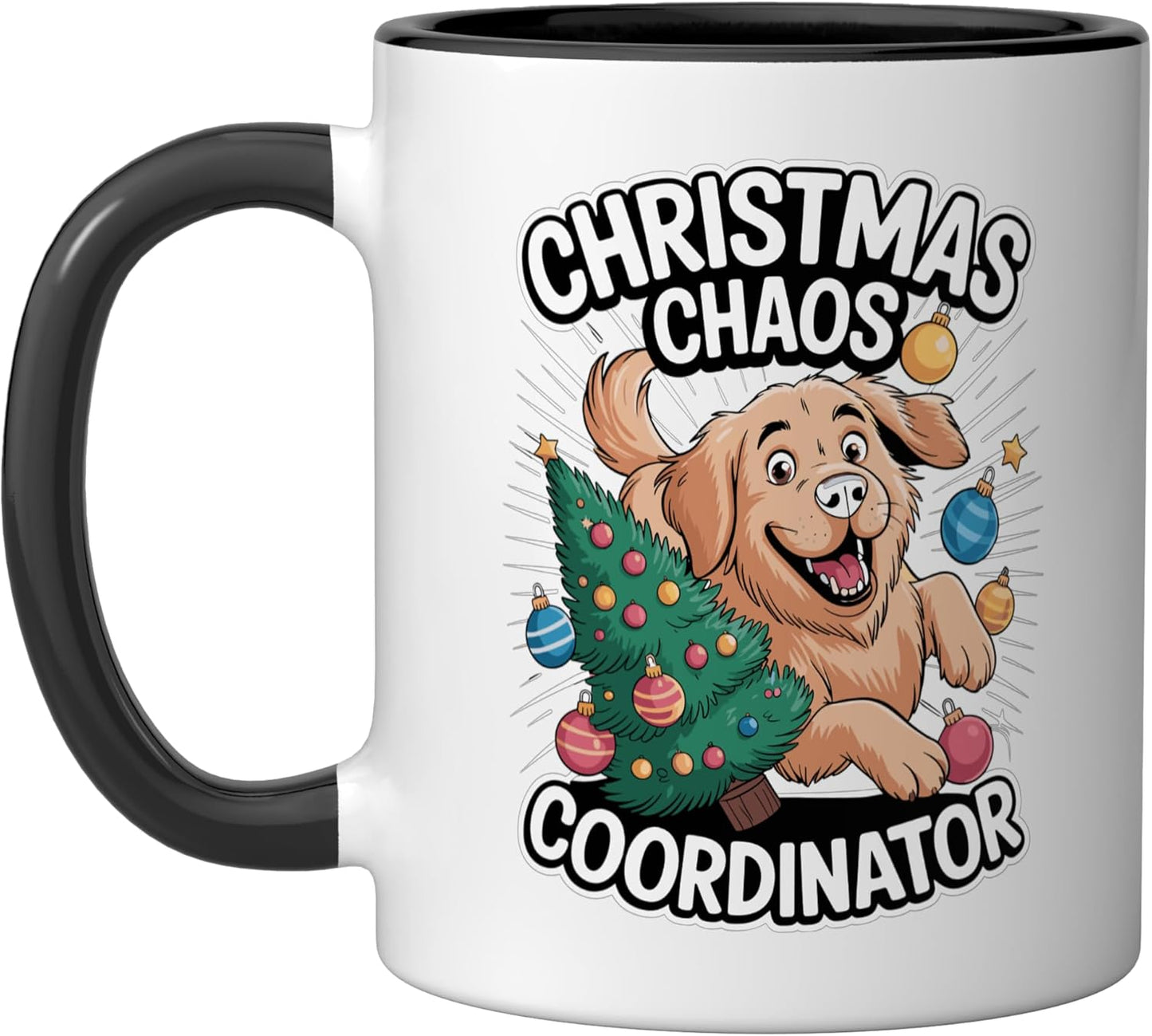 Taza Cerámica Perro Labrador Humor Negro/Blanco